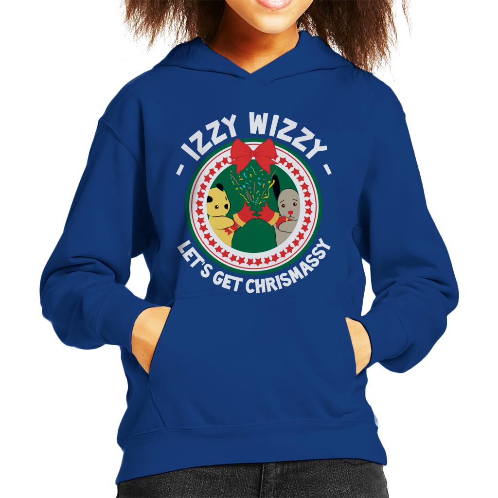 Sooty Christmas Izzy Wizzy Lets Get Chrismassy Kids Hooded Sweatshirt-ALL + EVERY