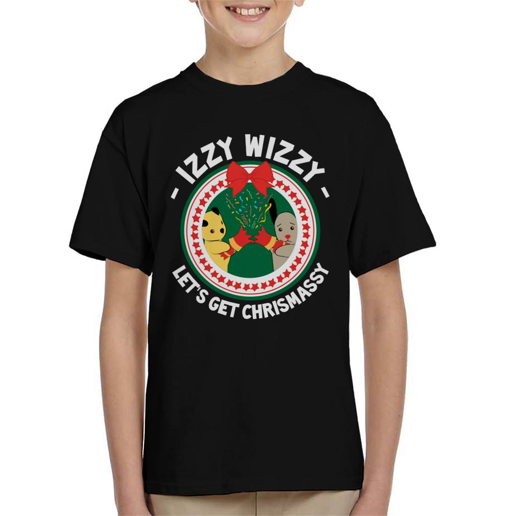 Sooty Christmas Izzy Wizzy Lets Get Chrismassy Kids T-Shirt-ALL + EVERY