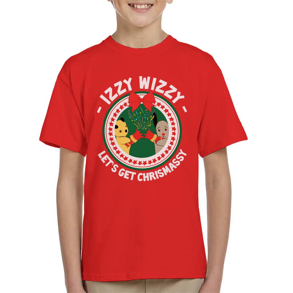 Sooty Christmas Izzy Wizzy Lets Get Chrismassy Kids T-Shirt-ALL + EVERY