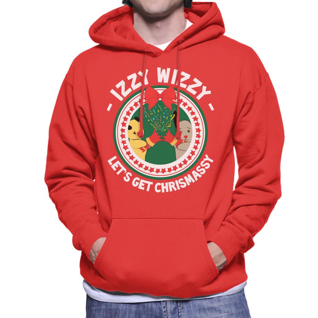 Sooty Christmas Izzy Wizzy Lets Get Chrismassy Men's Hooded Sweatshirt-ALL + EVERY