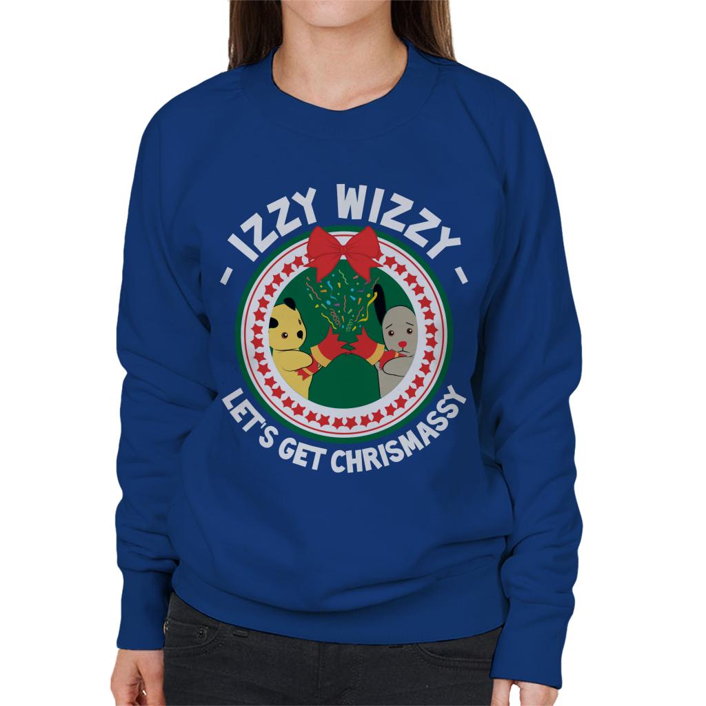 Sooty Christmas Izzy Wizzy Lets Get Chrismassy Women's Sweatshirt-ALL + EVERY