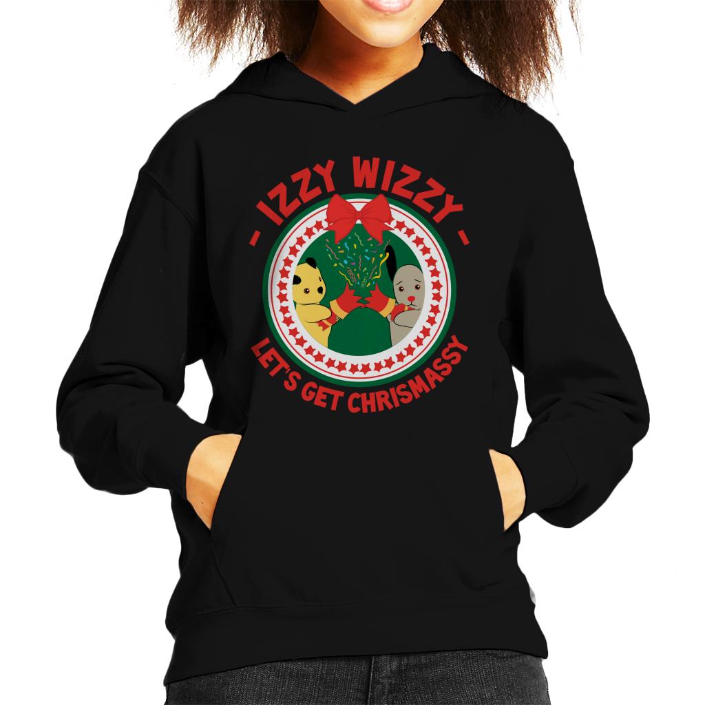 Sooty Christmas Lets Get Chrismassy Kids Hooded Sweatshirt-ALL + EVERY