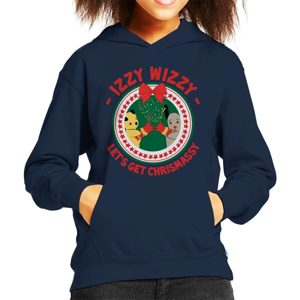 Sooty Christmas Lets Get Chrismassy Kids Hooded Sweatshirt-ALL + EVERY