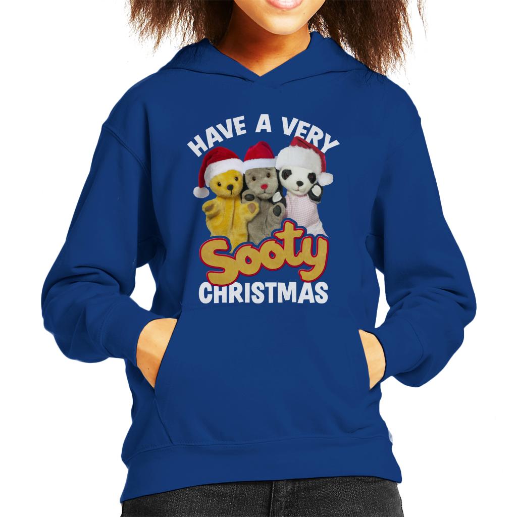 Sooty Christmas Have A Very Sooty Christmas Kids Hooded Sweatshirt-ALL + EVERY