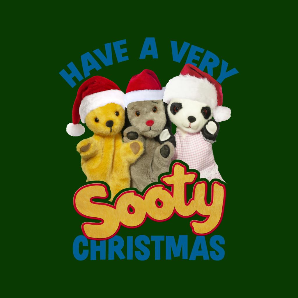 Sooty Christmas Have A Very Sooty Christmas Blue Text Women's Hooded Sweatshirt-ALL + EVERY