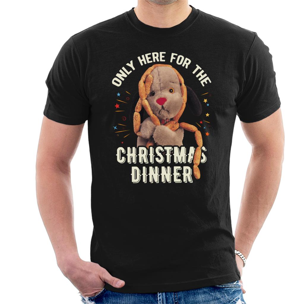 Sooty Christmas Sweep Only Here For The Christmas Dinner Men's T-Shirt-ALL + EVERY