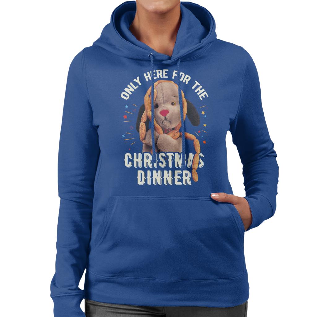 Sooty Christmas Sweep Only Here For The Christmas Dinner Women's Hooded Sweatshirt-ALL + EVERY