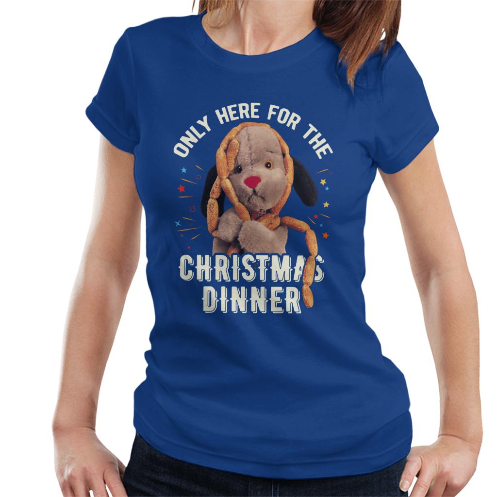 Sooty Christmas Sweep Only Here For The Christmas Dinner Women's T-Shirt-ALL + EVERY