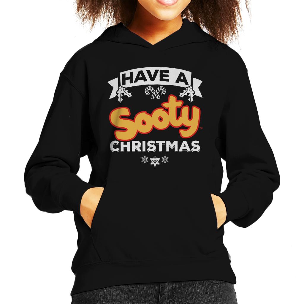 Sooty Christmas Have A Sooty Christmas Kids Hooded Sweatshirt-ALL + EVERY