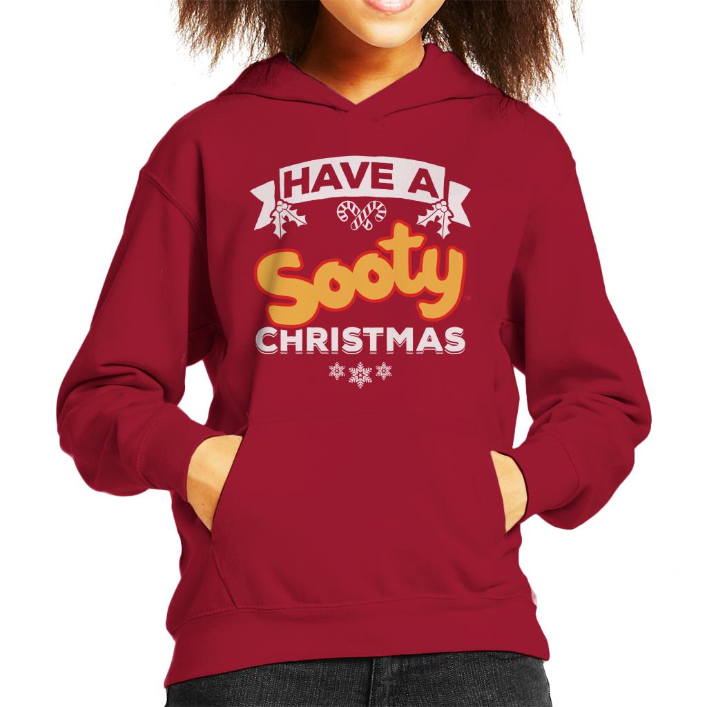 Sooty Christmas Have A Sooty Christmas Kids Hooded Sweatshirt-ALL + EVERY