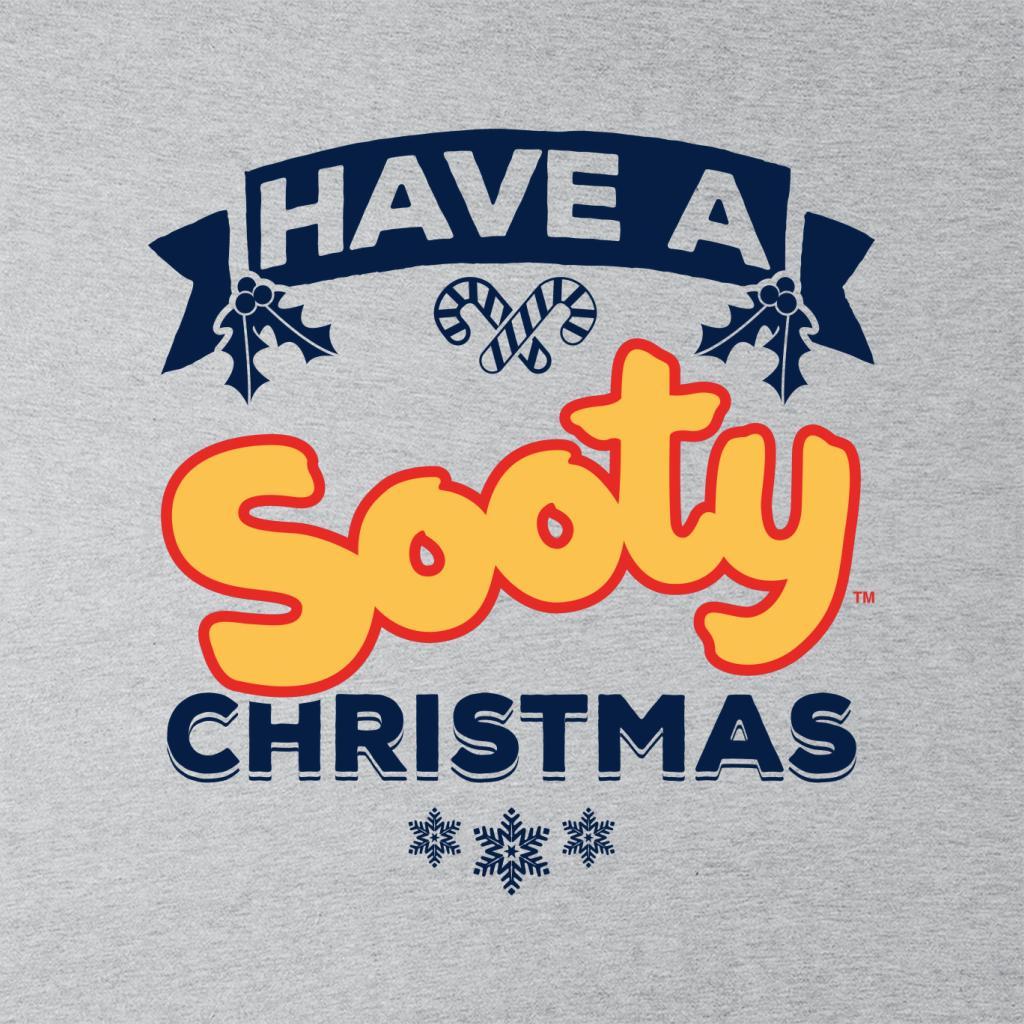 Sooty Christmas Have A Sooty Christmas Blue Banner Design Kids T-Shirt-ALL + EVERY