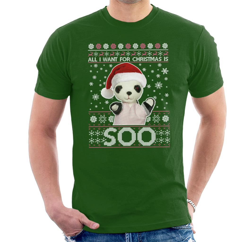 Sooty Christmas Festive Hat All I Want For Christmas Is Soo Men's T-Shirt-ALL + EVERY