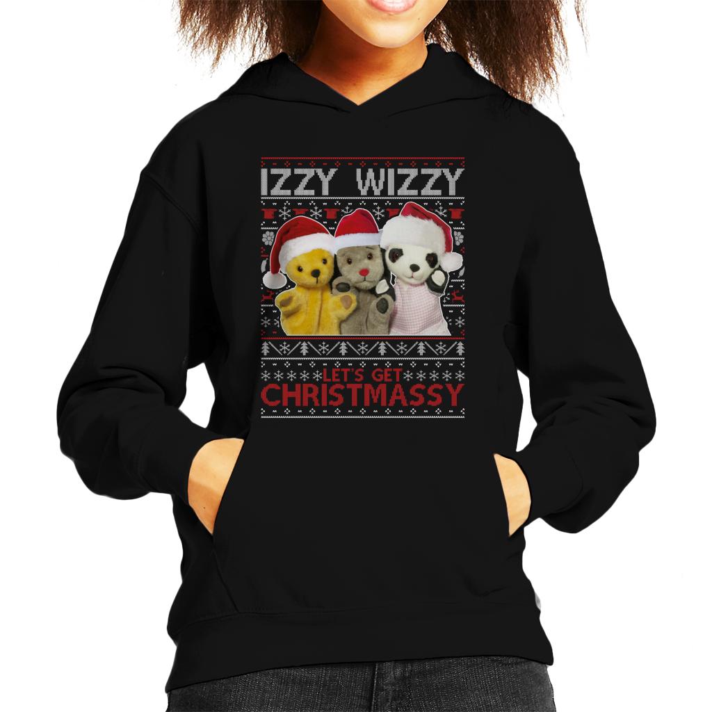 Sooty Christmas Izzy Wizzy Kids Hooded Sweatshirt-ALL + EVERY