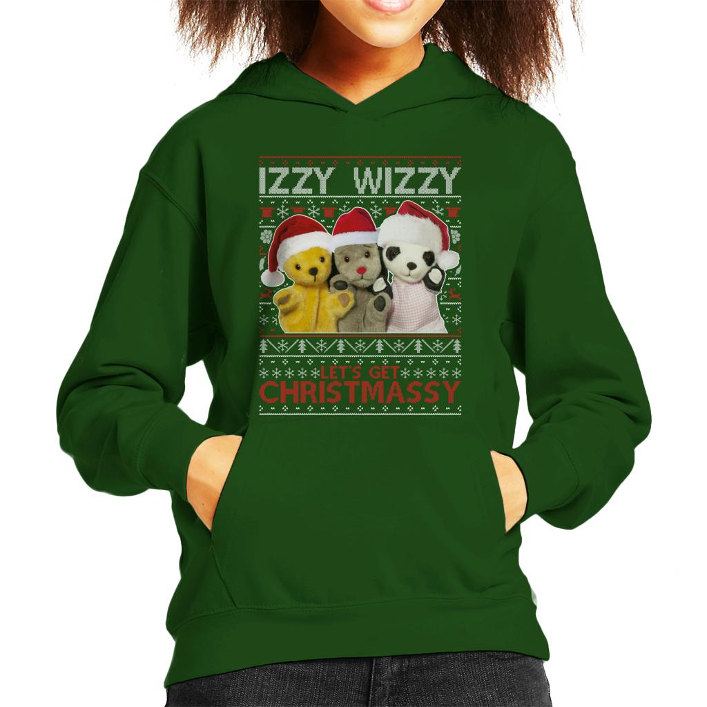 Sooty Christmas Izzy Wizzy Kids Hooded Sweatshirt-ALL + EVERY