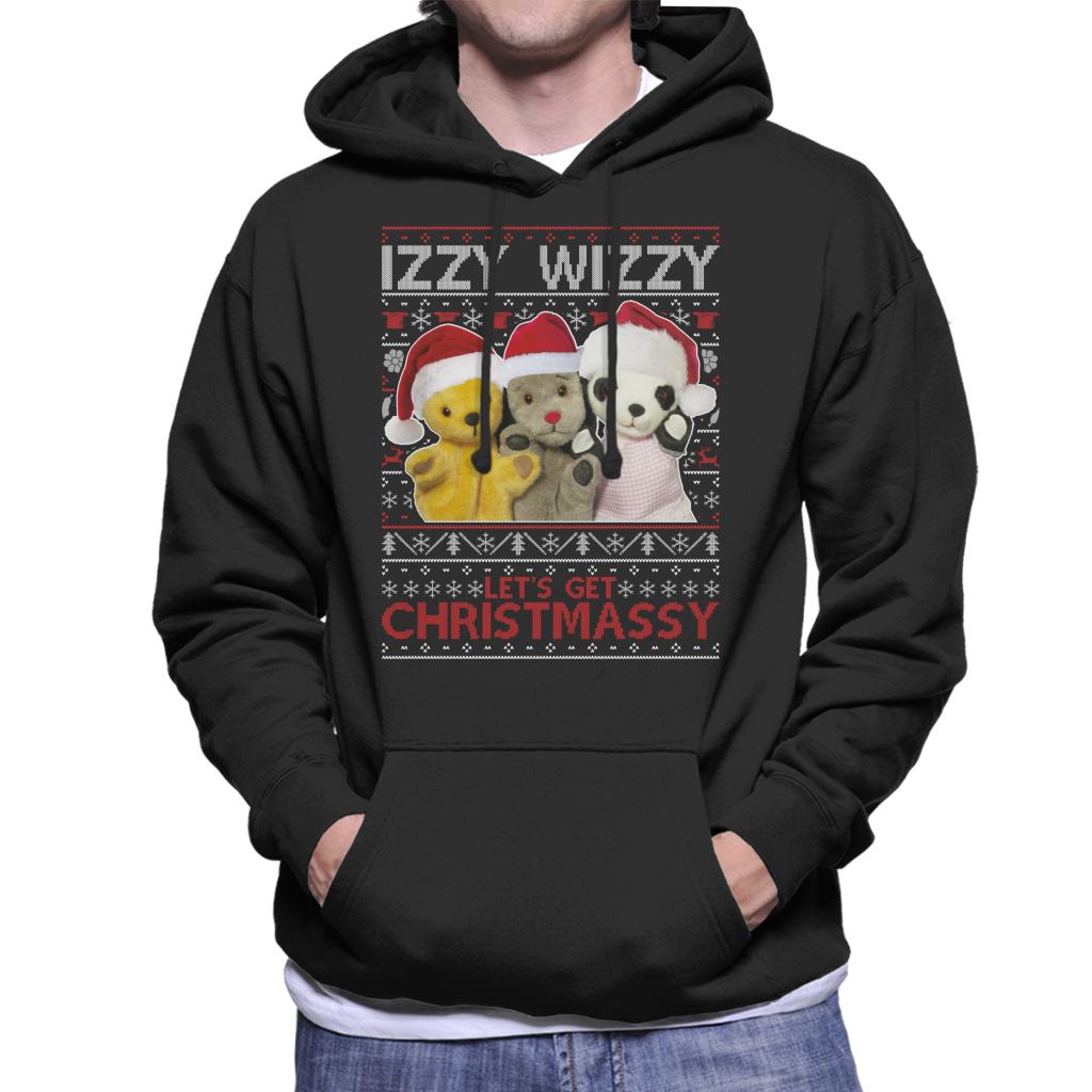 Sooty Christmas Izzy Wizzy Men's Hooded Sweatshirt-ALL + EVERY