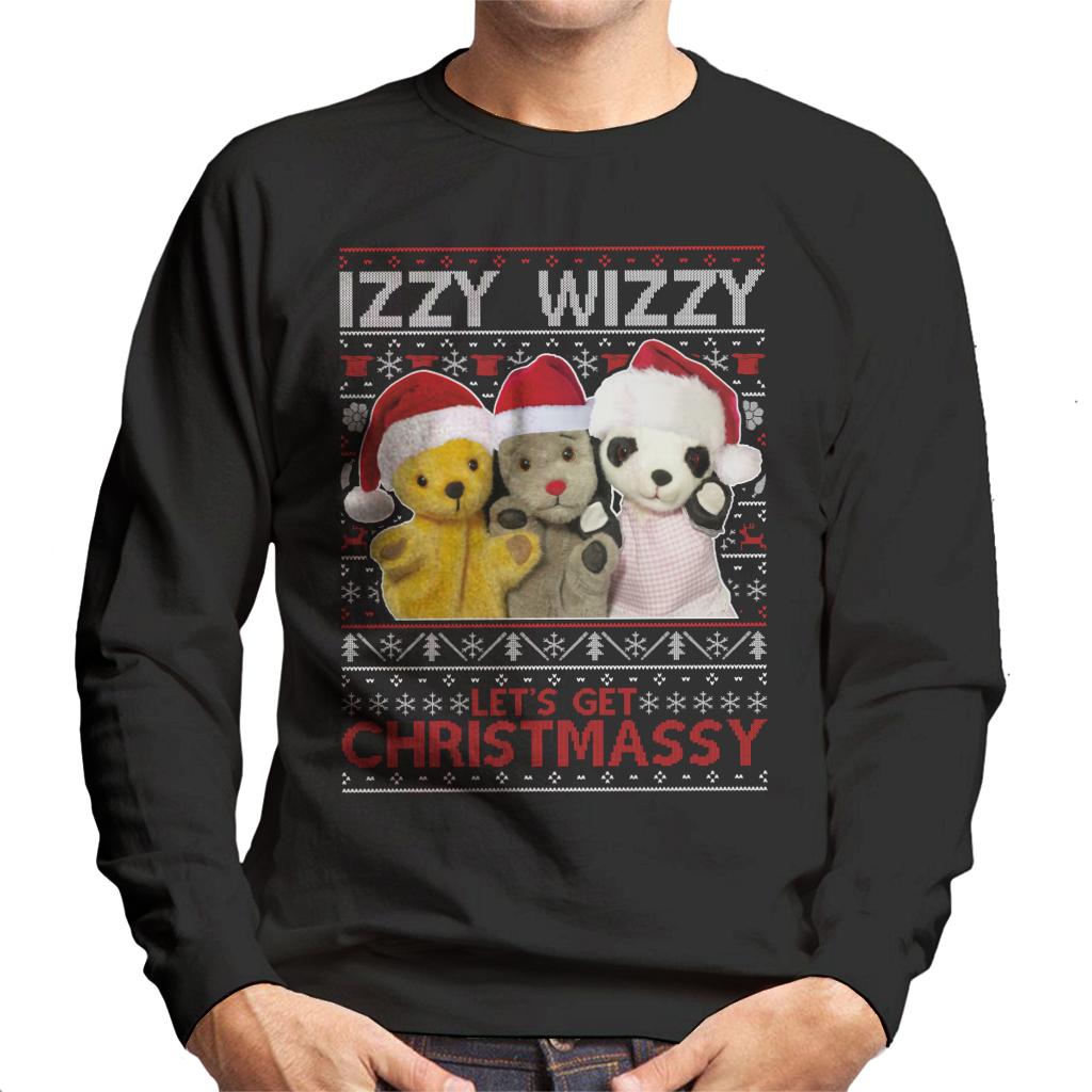 Sooty Christmas Izzy Wizzy Men's Sweatshirt-ALL + EVERY