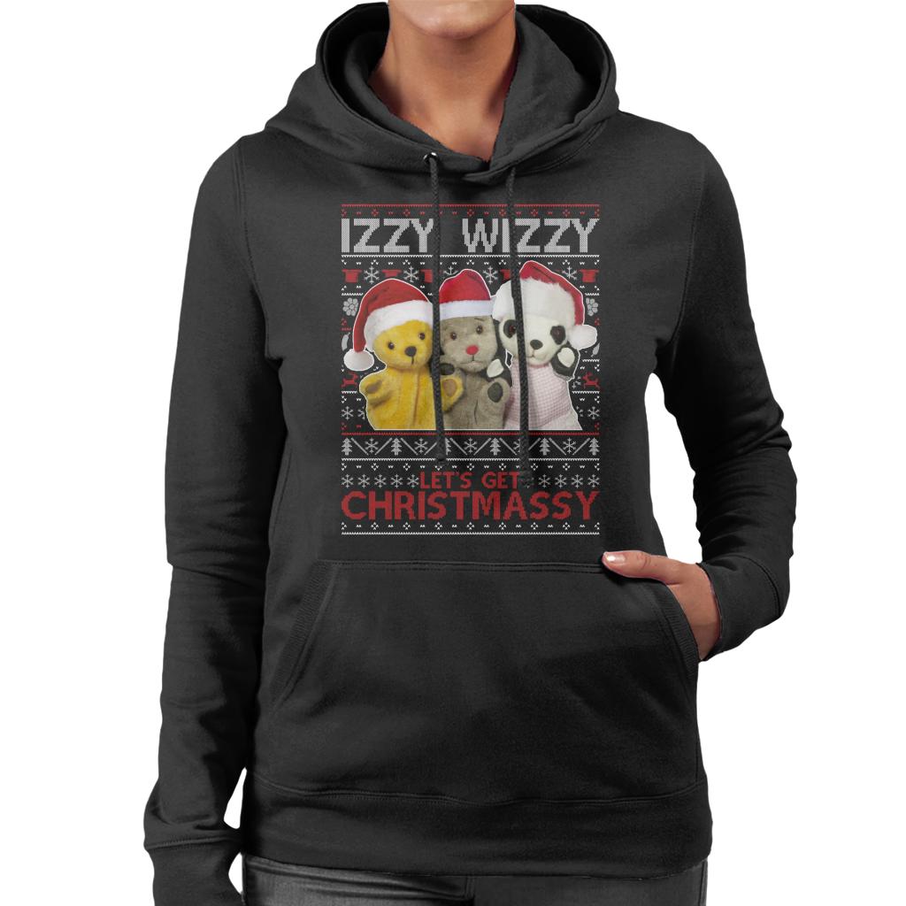 Sooty Christmas Izzy Wizzy Women's Hooded Sweatshirt-ALL + EVERY