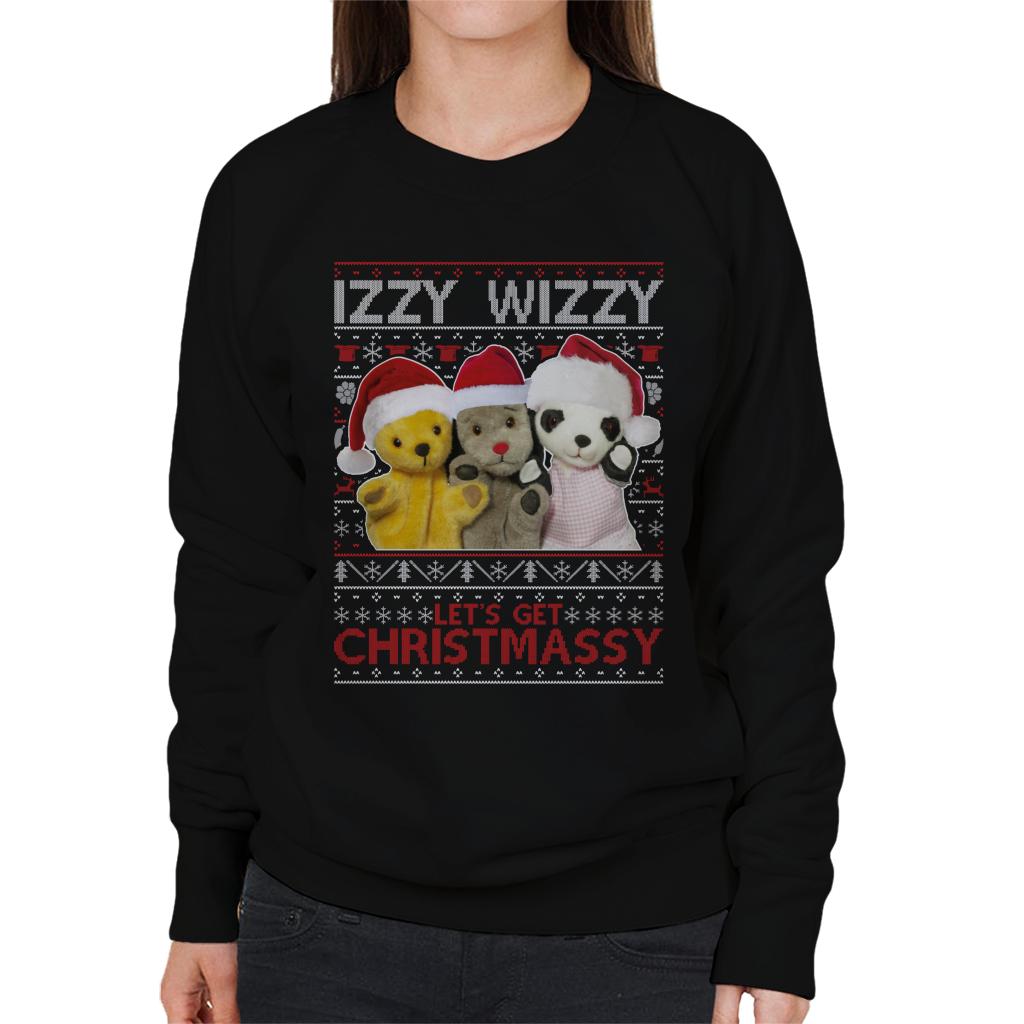 Sooty Christmas Izzy Wizzy Women's Sweatshirt-ALL + EVERY