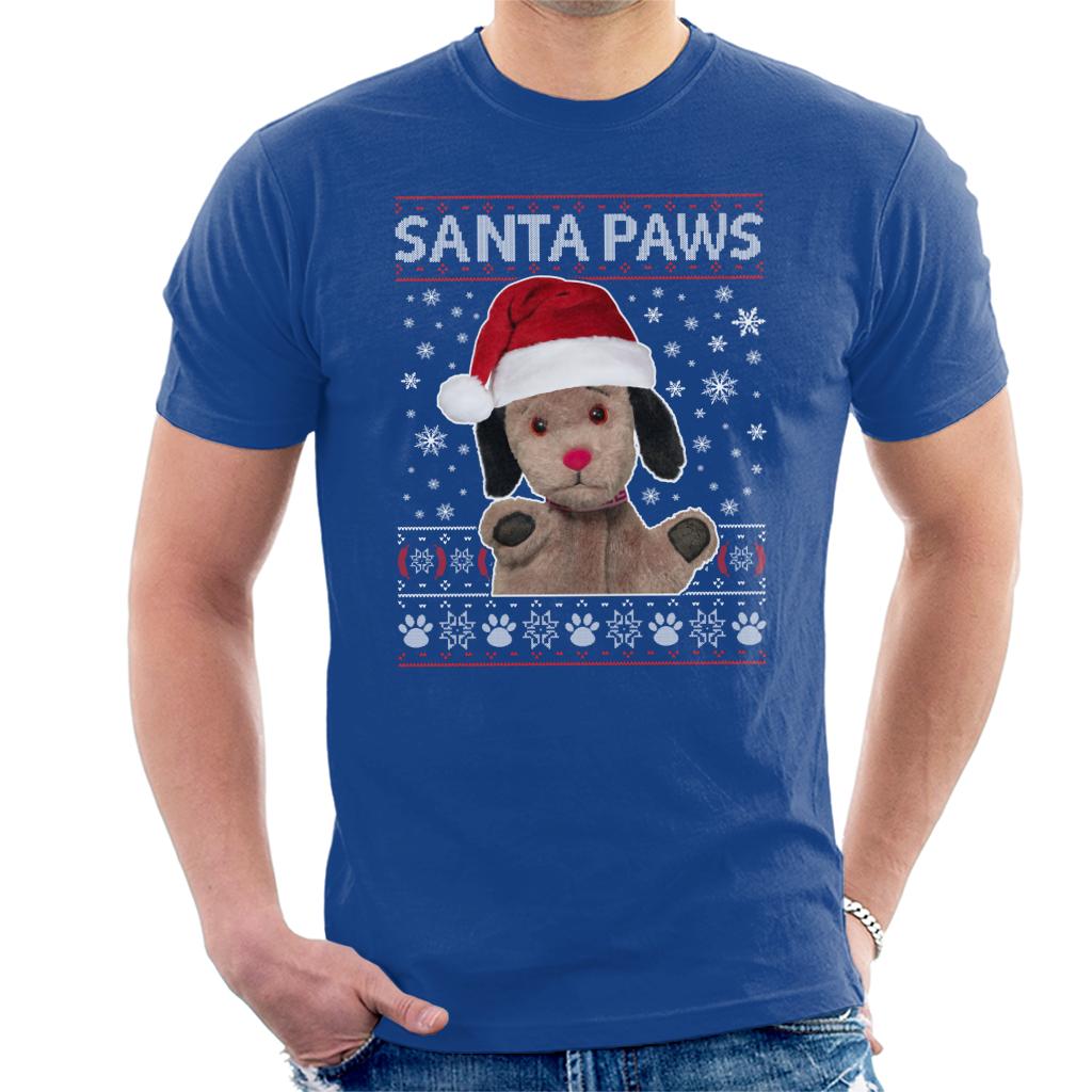 Sooty Christmas Sweep Santa Paws Men's T-Shirt-ALL + EVERY