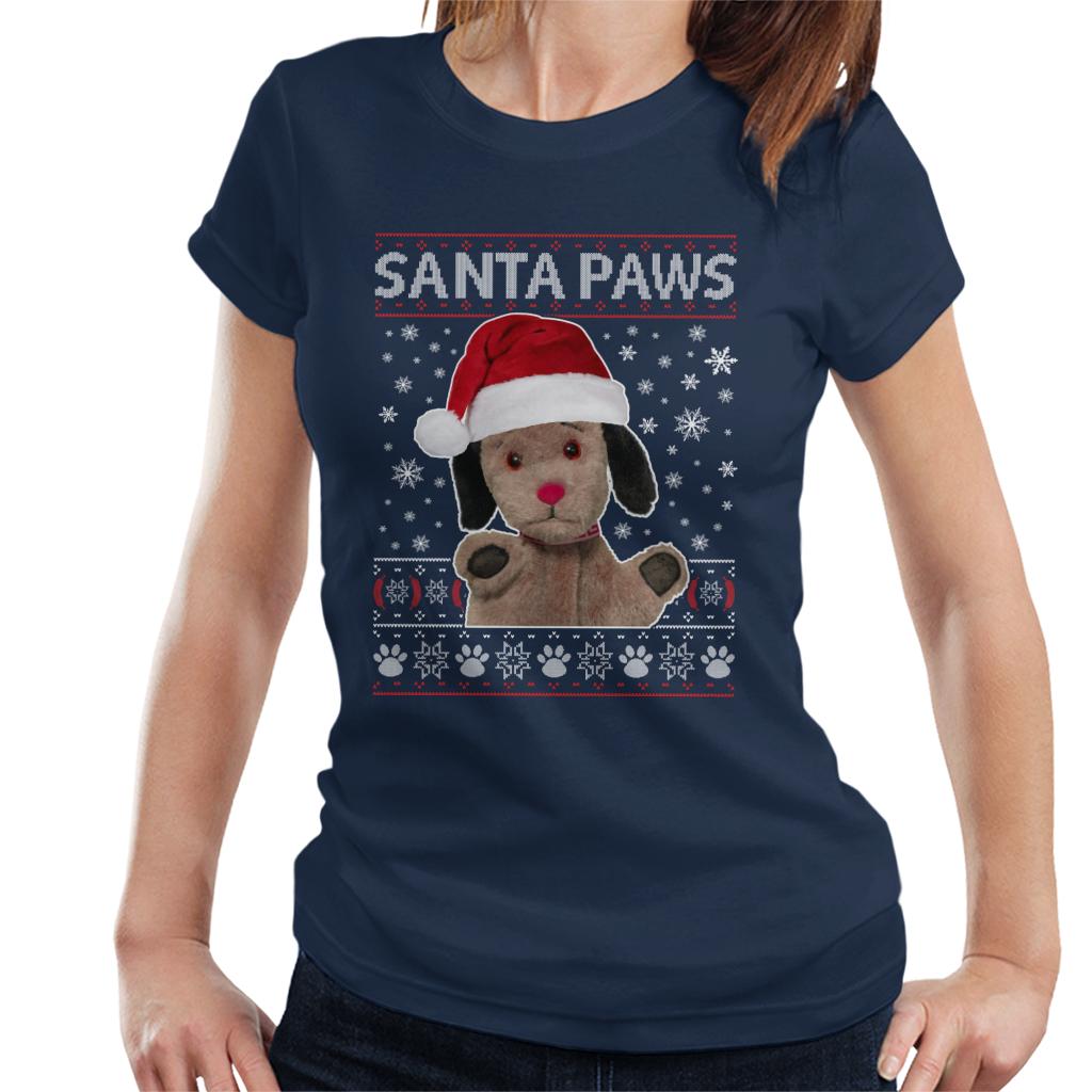 Sooty Christmas Sweep Santa Paws Women's T-Shirt-ALL + EVERY