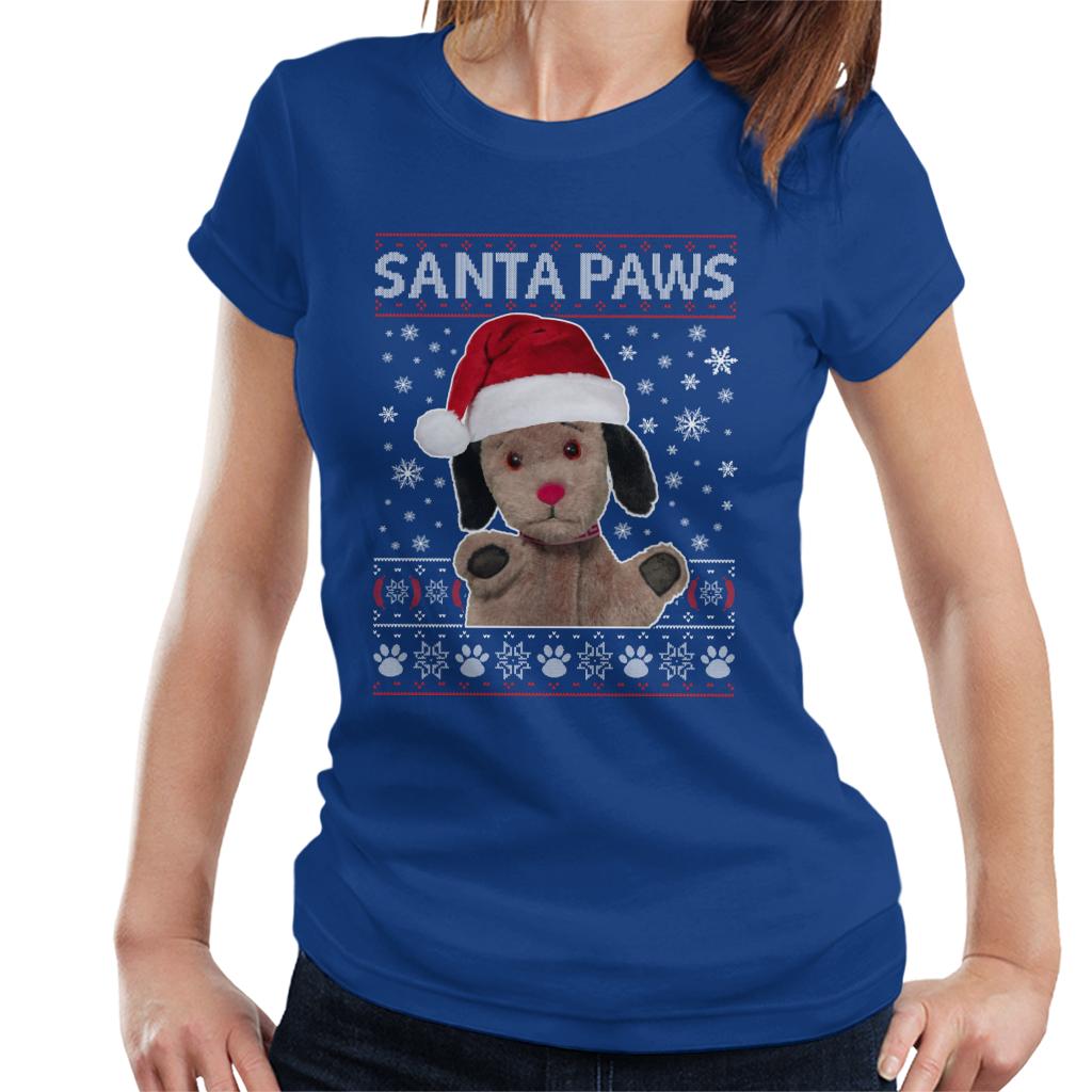 Sooty Christmas Sweep Santa Paws Women's T-Shirt-ALL + EVERY