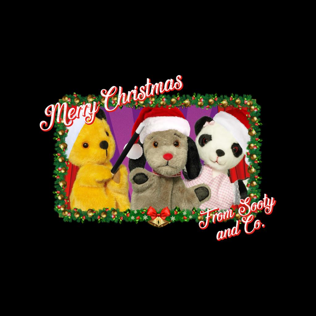 Sooty Christmas Merry Xmas From Sooty And Co Men's Hooded Sweatshirt-ALL + EVERY