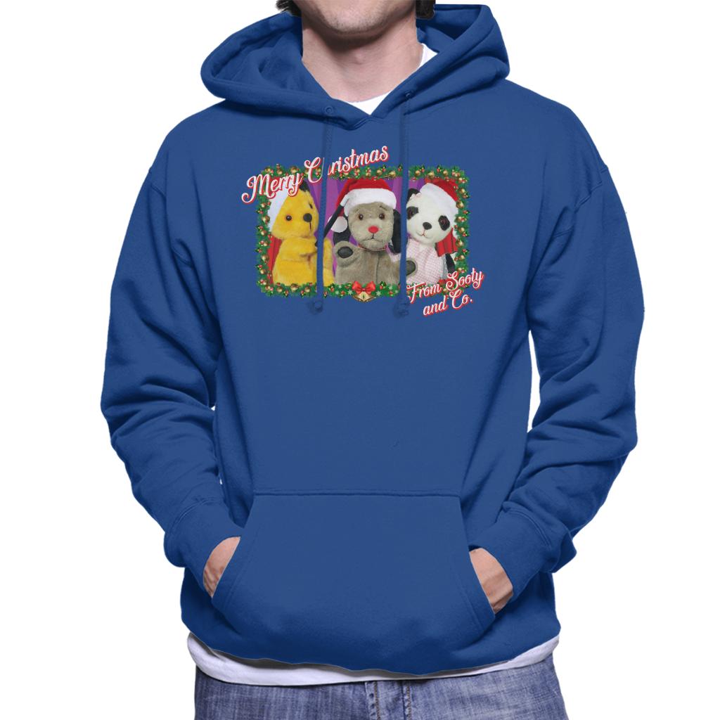 Sooty Christmas Merry Xmas From Sooty And Co Men's Hooded Sweatshirt-ALL + EVERY