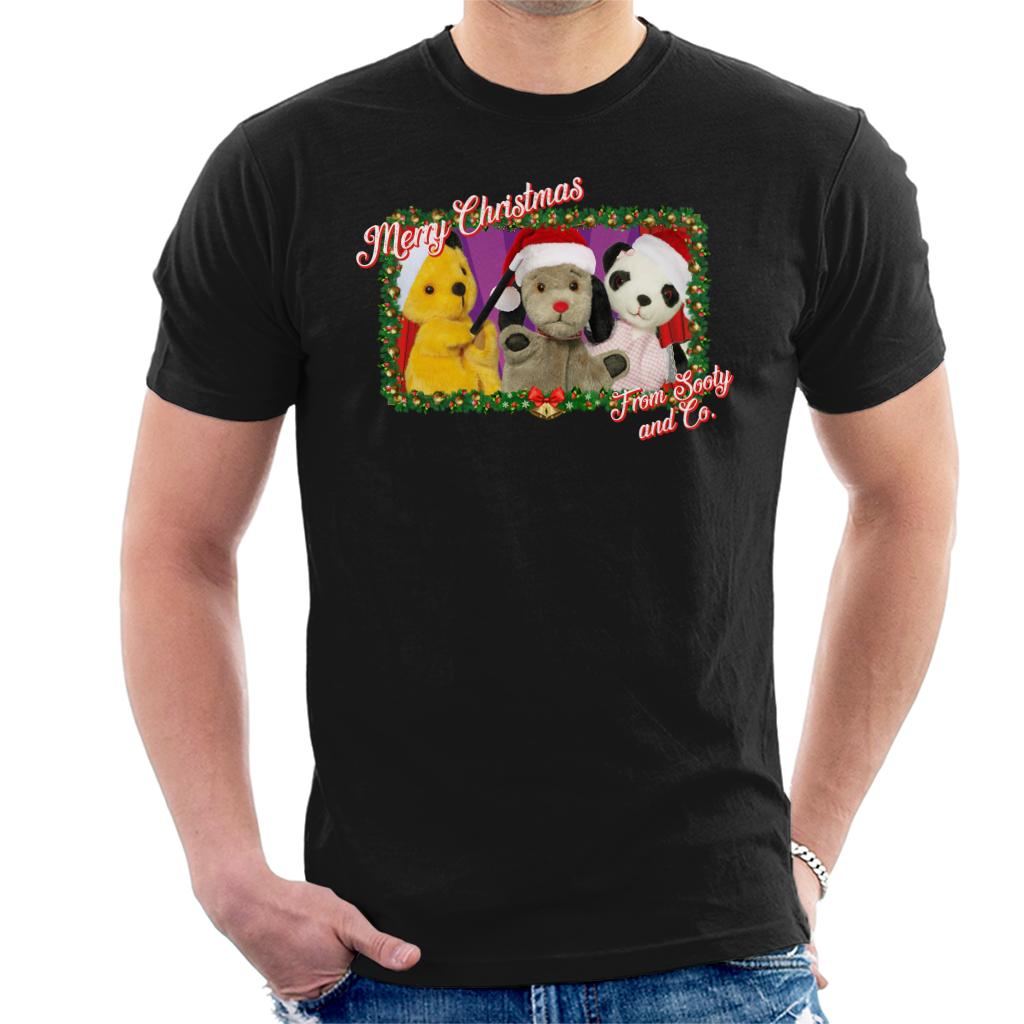 Sooty Christmas Merry Xmas From Sooty And Co Men's T-Shirt-ALL + EVERY