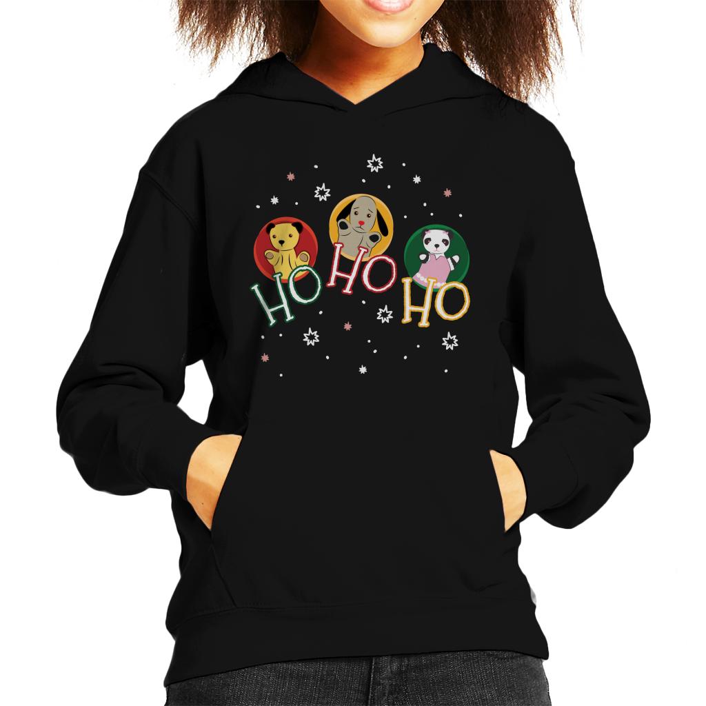 Sooty Christmas Ho Ho Ho Kids Hooded Sweatshirt-ALL + EVERY