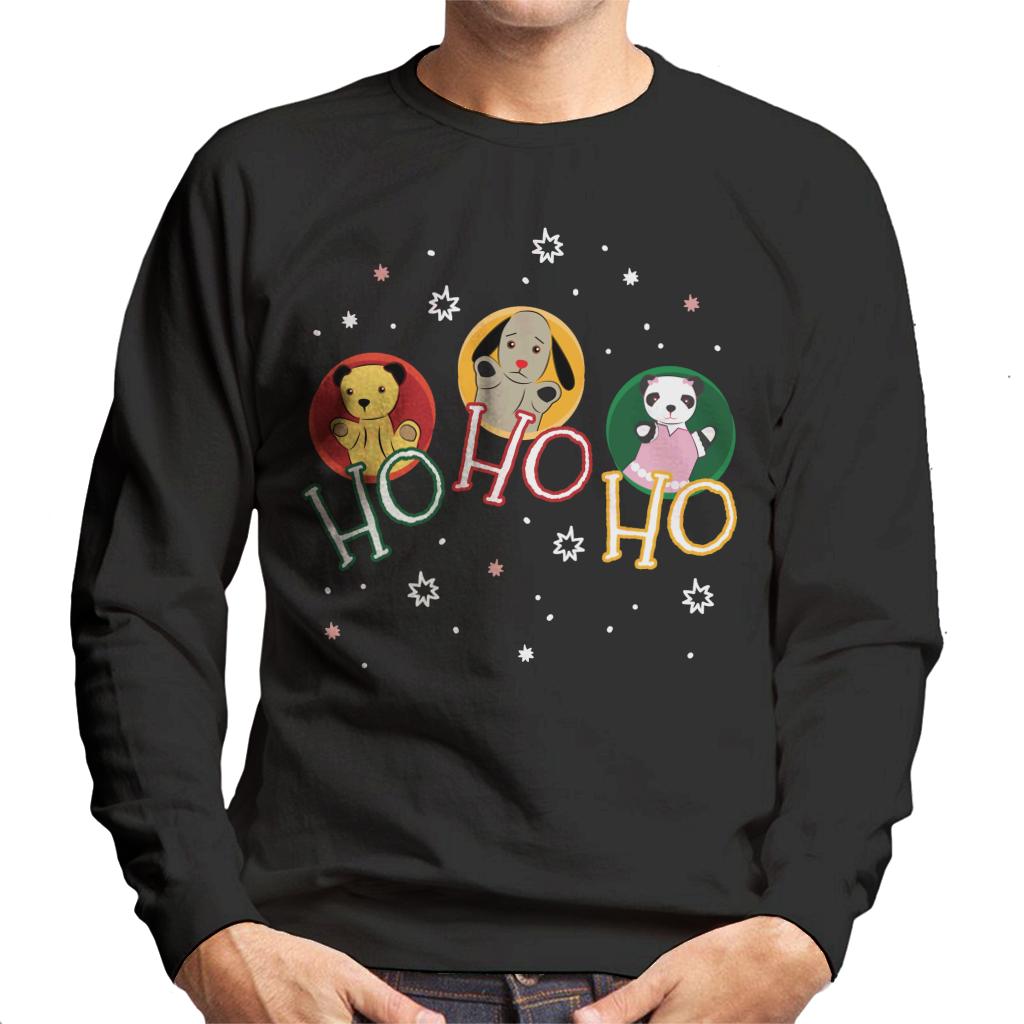 Sooty Christmas Ho Ho Ho Men's Sweatshirt-ALL + EVERY