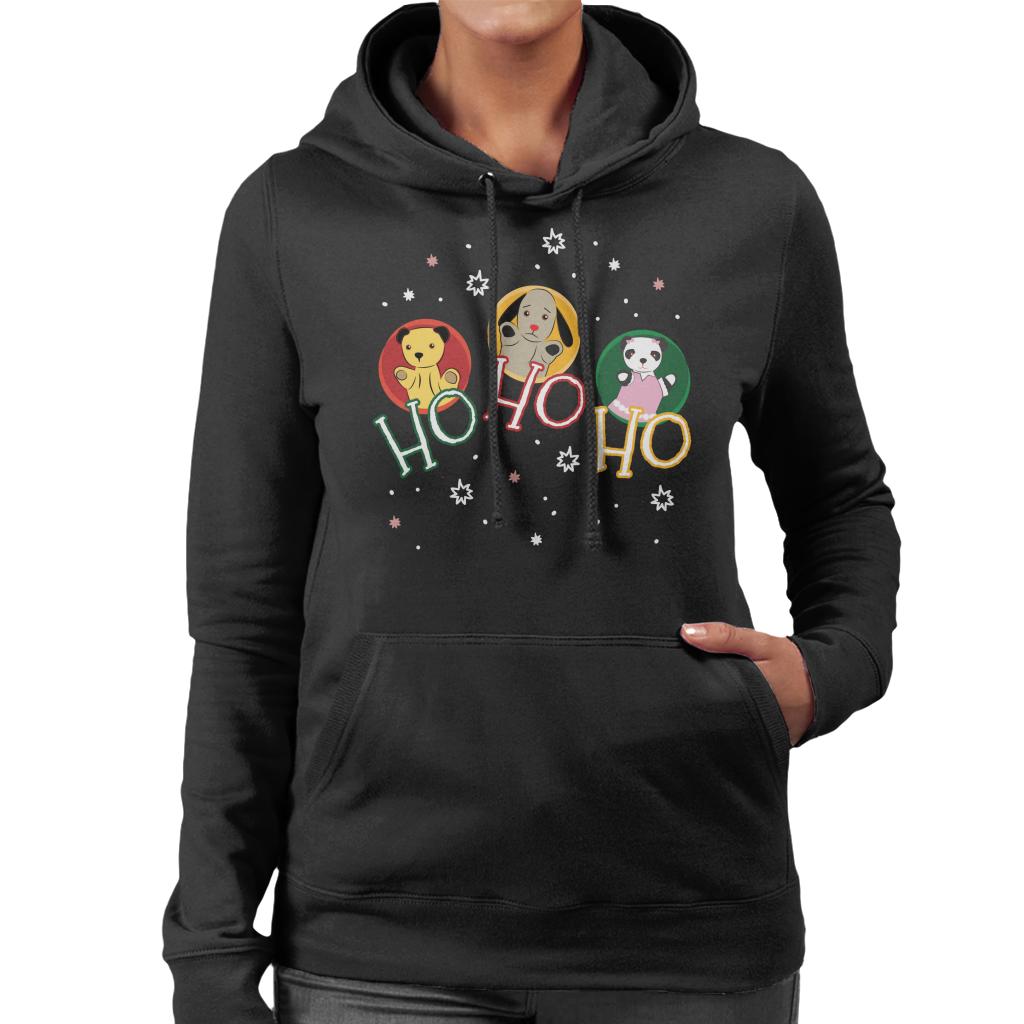 Sooty Christmas Ho Ho Ho Women's Hooded Sweatshirt-ALL + EVERY