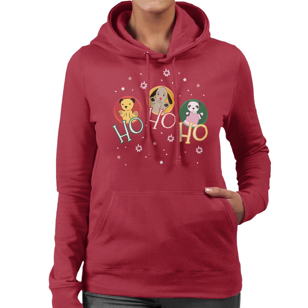 Sooty Christmas Ho Ho Ho Women's Hooded Sweatshirt-ALL + EVERY