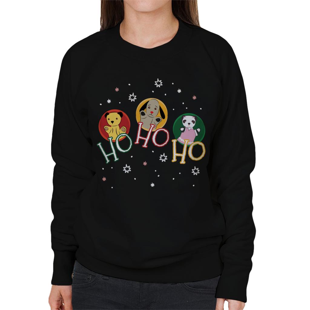 Sooty Christmas Ho Ho Ho Women's Sweatshirt-ALL + EVERY