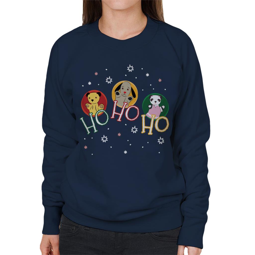 Sooty Christmas Ho Ho Ho Women's Sweatshirt-ALL + EVERY