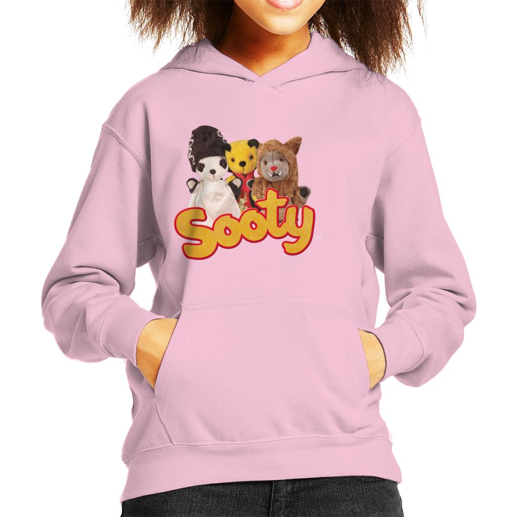 Sooty Halloween Spooky Trio Kid's Hooded Sweatshirt-ALL + EVERY