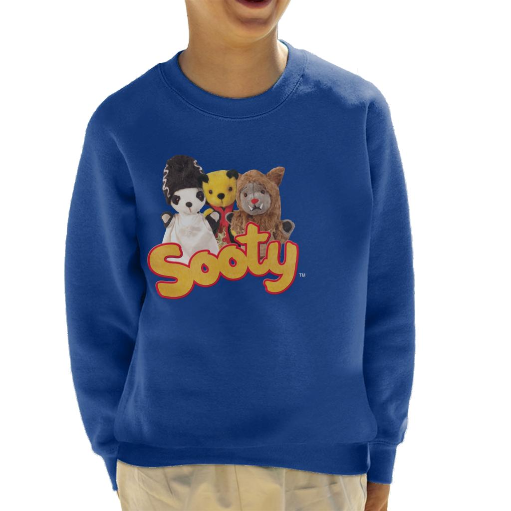 Sooty Halloween Spooky Trio Kid's Sweatshirt-ALL + EVERY