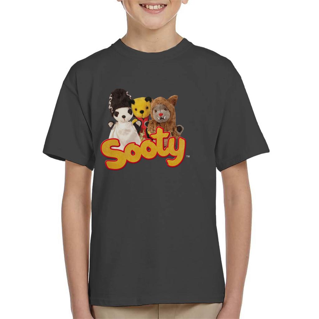 Sooty Halloween Spooky Trio Kid's T-Shirt-ALL + EVERY