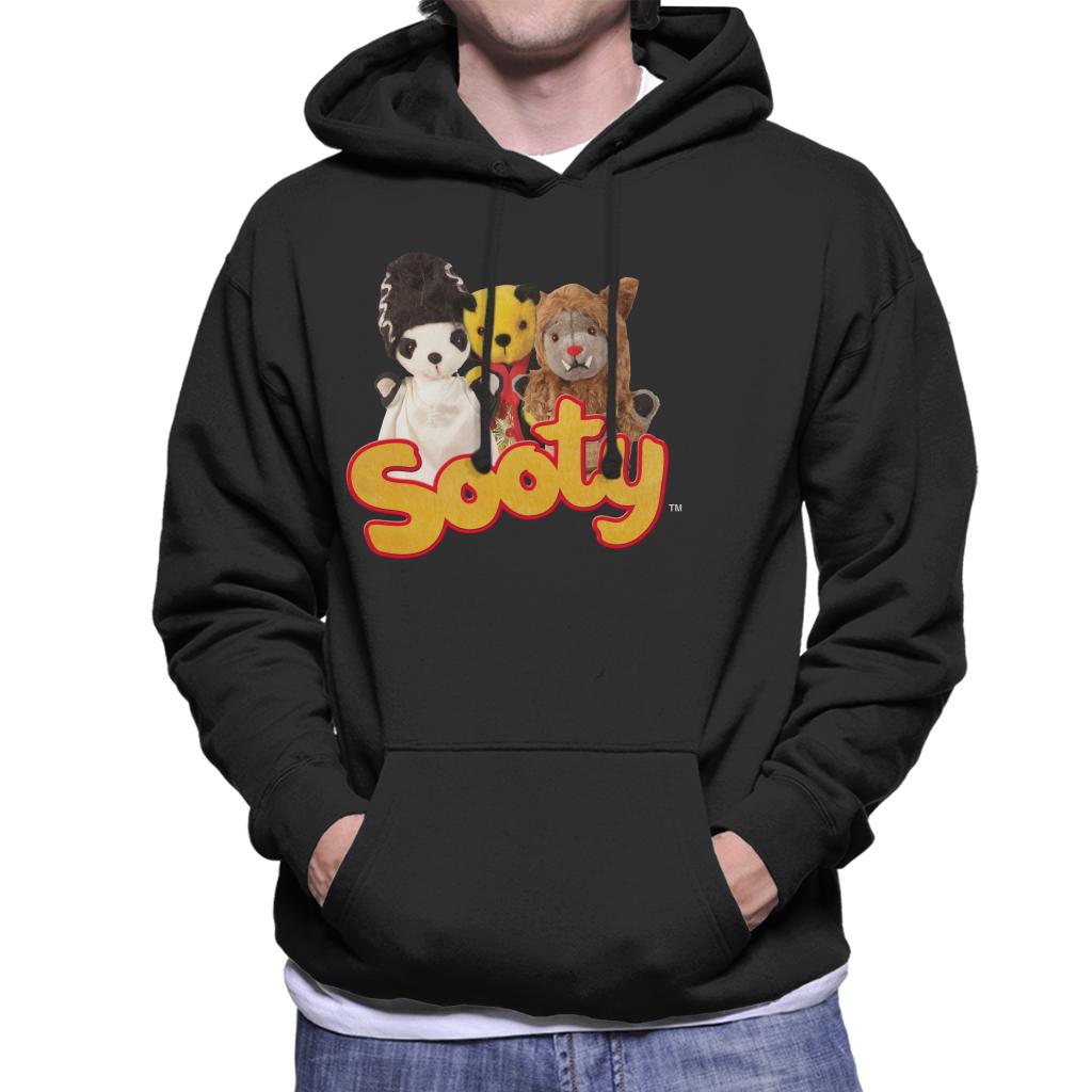 Sooty Halloween Spooky Trio Men's Hooded Sweatshirt-ALL + EVERY