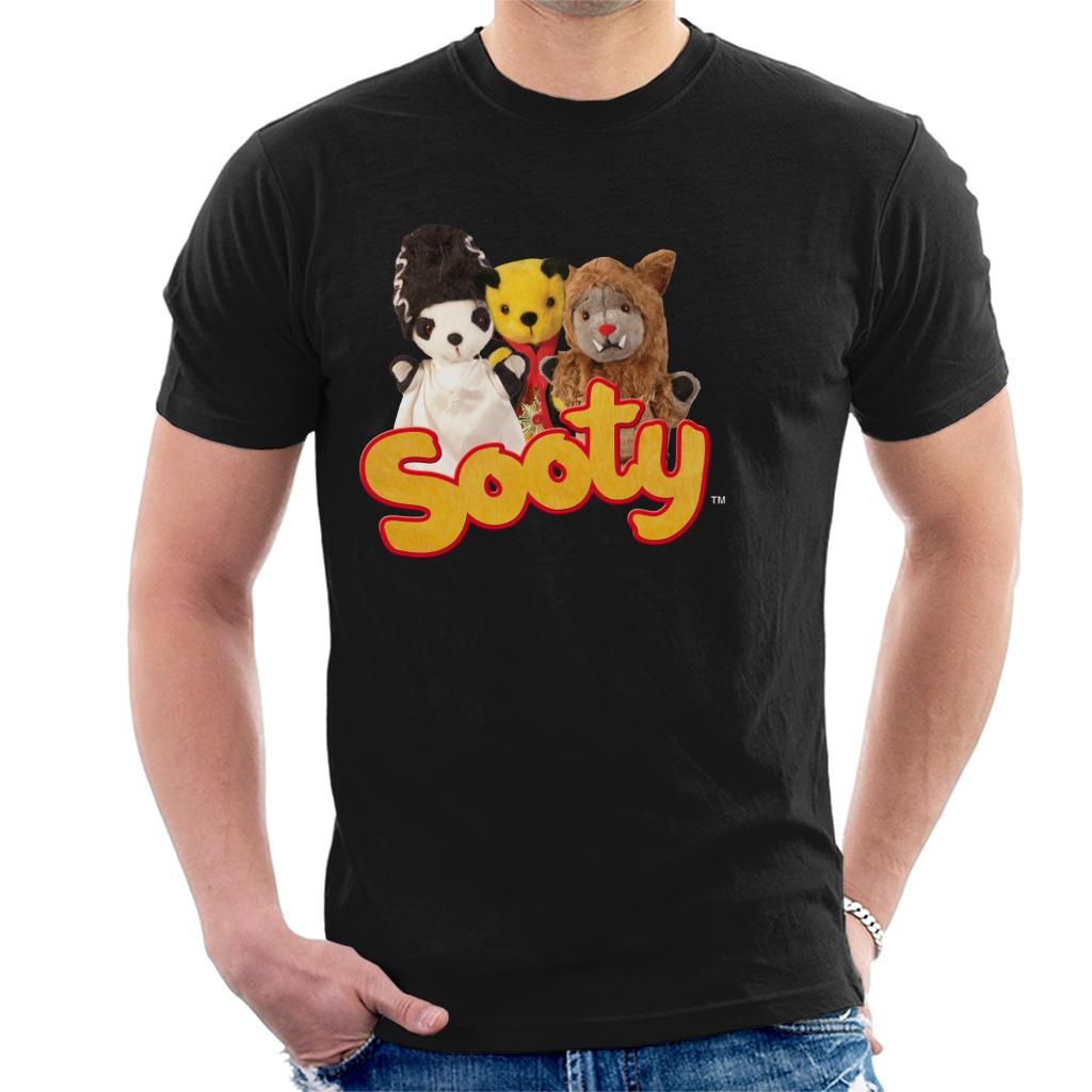 Sooty Halloween Spooky Trio Men's T-Shirt-ALL + EVERY