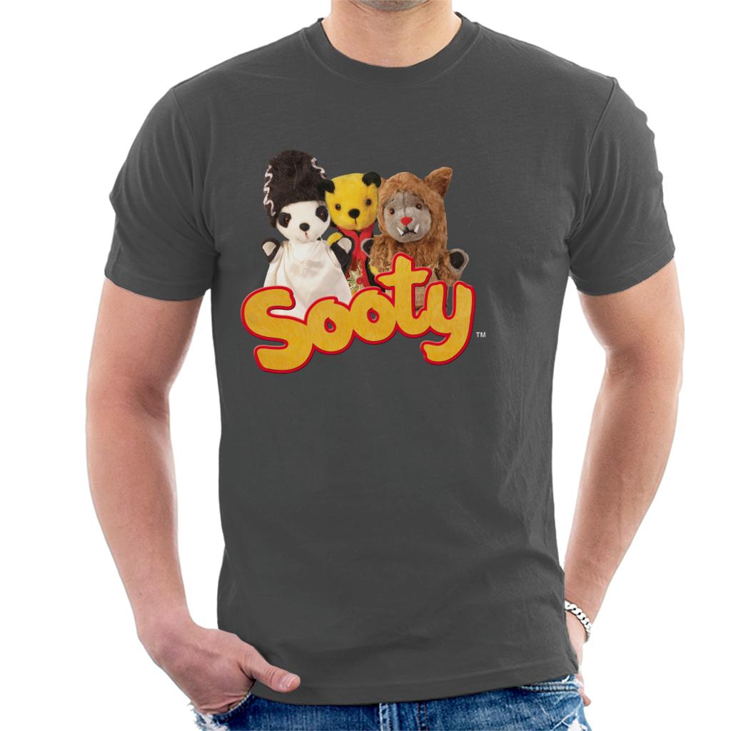 Sooty Halloween Spooky Trio Men's T-Shirt-ALL + EVERY