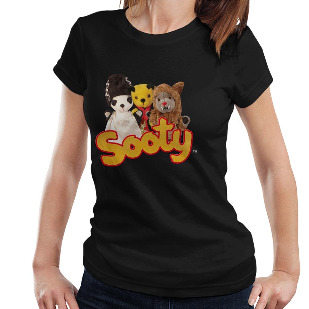 Sooty Halloween Spooky Trio Women's T-Shirt-ALL + EVERY