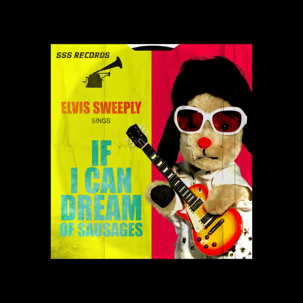 Sooty Elvis Sweeply If I Can Dream Of Sausages Kids T-Shirt-ALL + EVERY