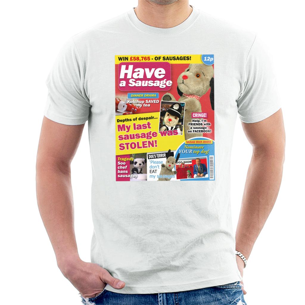 Sooty Sweep My Last Sausage Was Stolen Men's T-Shirt-ALL + EVERY