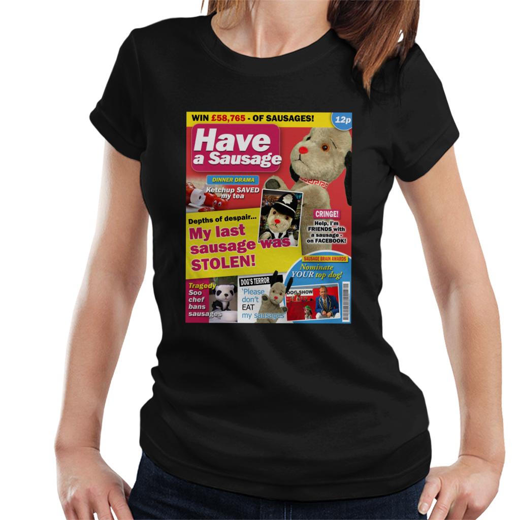 Sooty Sweep My Last Sausage Was Stolen Women's T-Shirt-ALL + EVERY