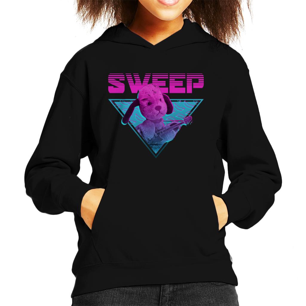 Sooty Sweep Guitar Vaporwave Kid's Hooded Sweatshirt-ALL + EVERY