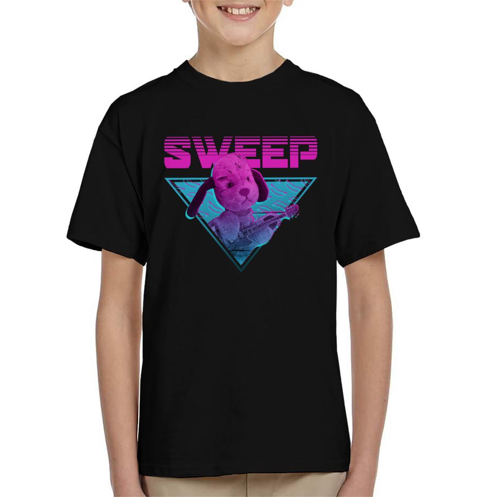 Sooty Sweep Guitar Vaporwave Kid's T-Shirt-ALL + EVERY