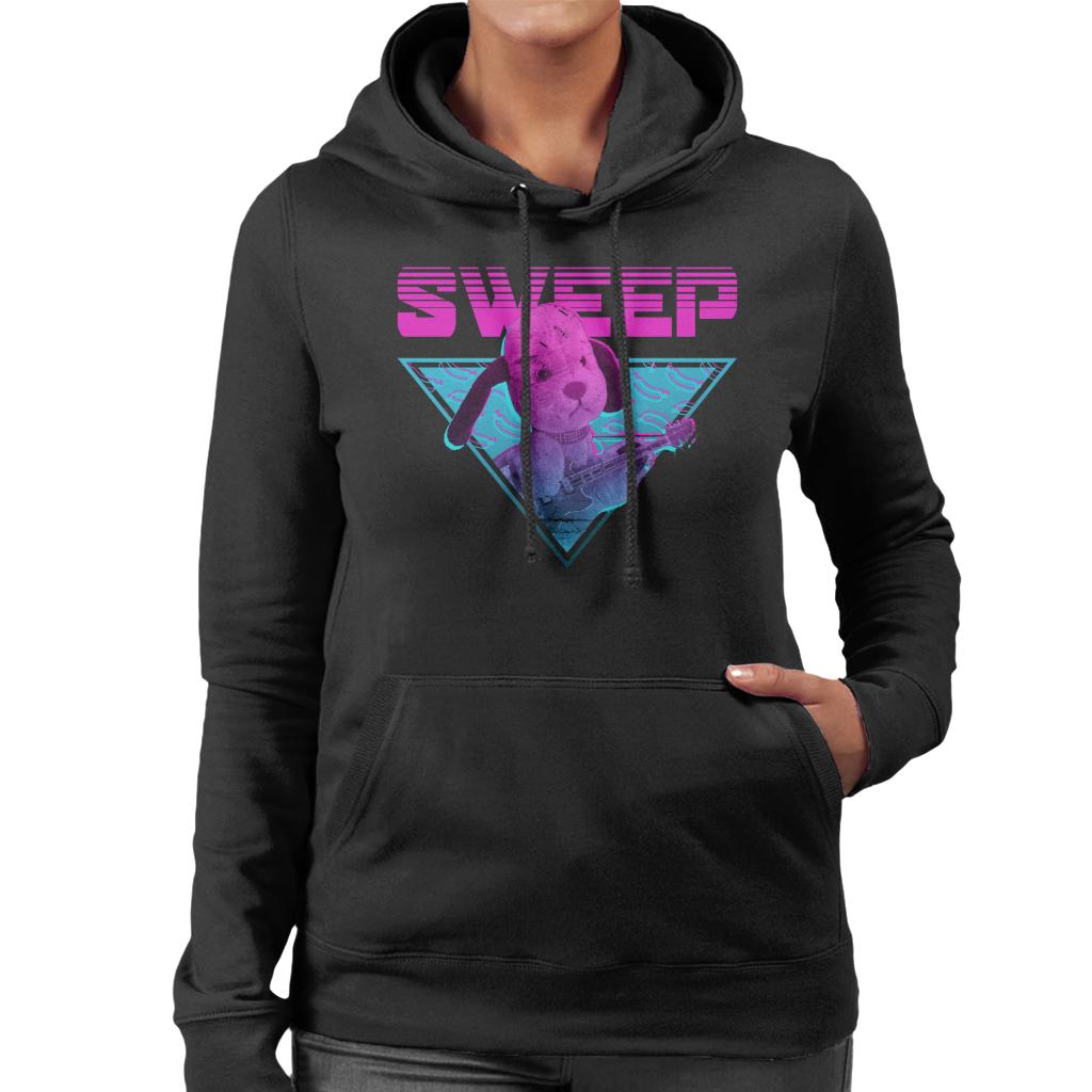 Sooty Sweep Guitar Vaporwave Women's Hooded Sweatshirt-ALL + EVERY