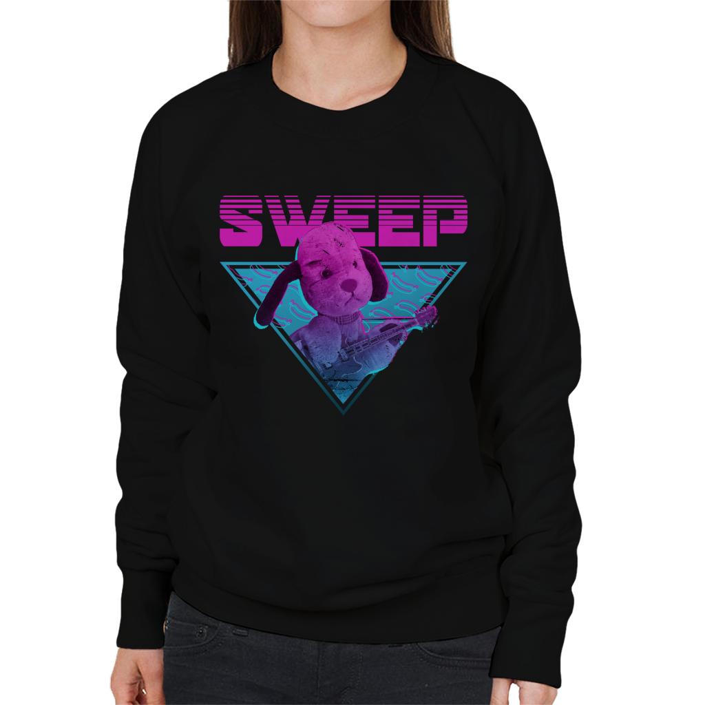 Sooty Sweep Guitar Vaporwave Women's Sweatshirt-ALL + EVERY