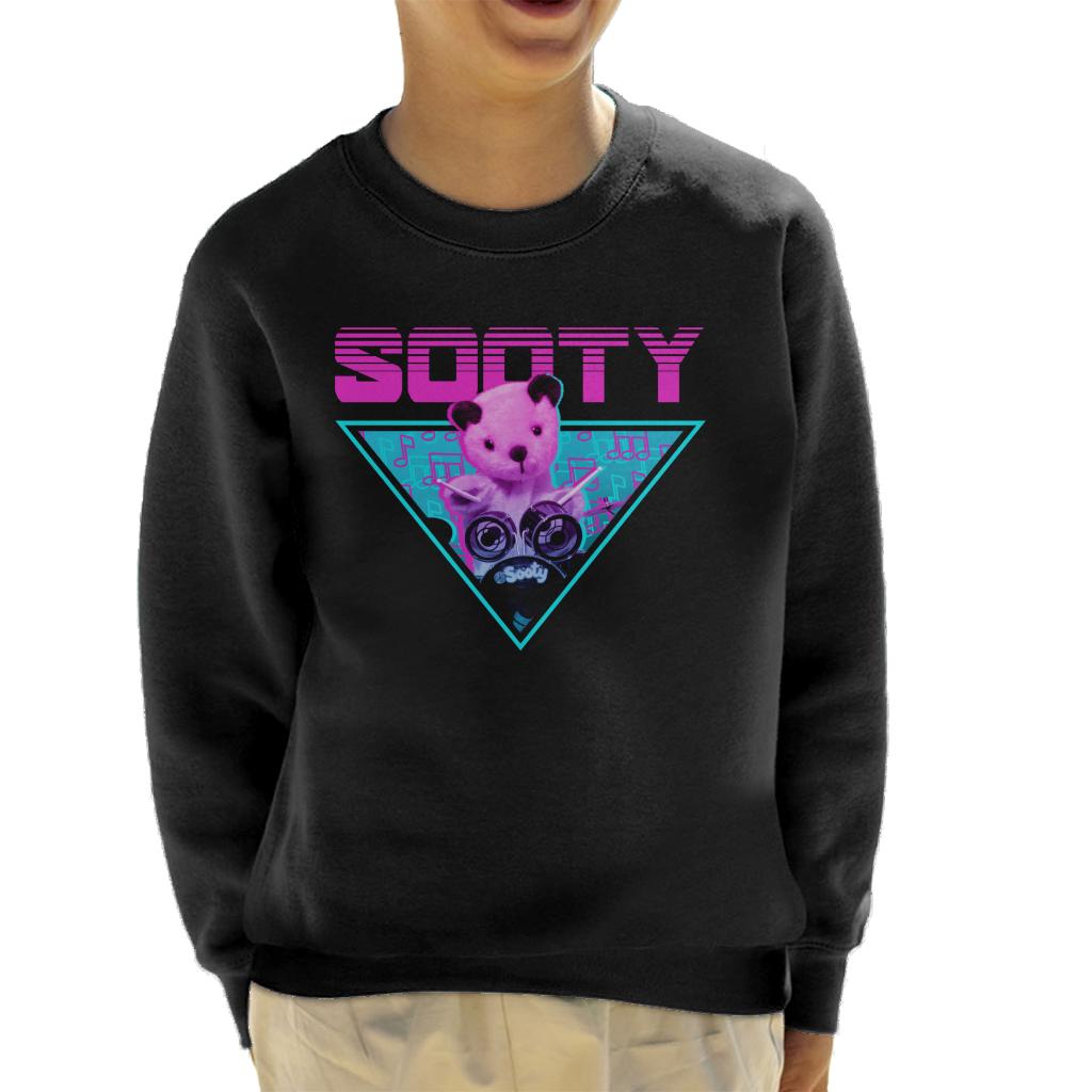 Sooty Drums Vaporwave Kid's Sweatshirt-ALL + EVERY