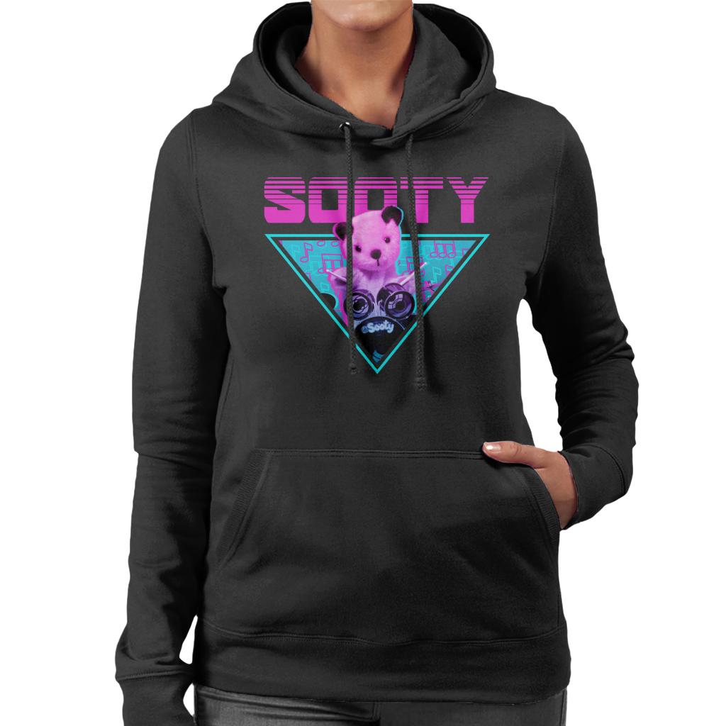 Sooty Drums Vaporwave Women's Hooded Sweatshirt-ALL + EVERY
